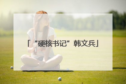 “硬核书记”韩文兵