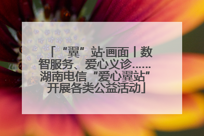 “翼”站·画面丨数智服务、爱心义诊……湖南电信“爱心翼站” 开展各类公益活动