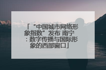 “中国城市网络形象指数”发布 南宁：数字传播与国际形象的西部窗口
