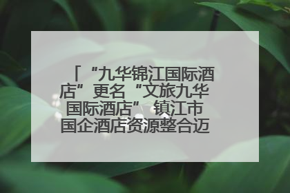 “九华锦江国际酒店”更名“文旅九华国际酒店” 镇江市国企酒店资源整合迈出重要一步