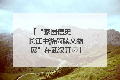“家国信史——长江中游简牍文物展”在武汉开幕