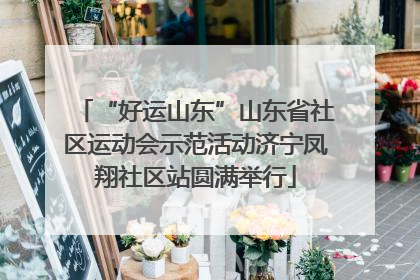 “好运山东”山东省社区运动会示范活动济宁凤翔社区站圆满举行