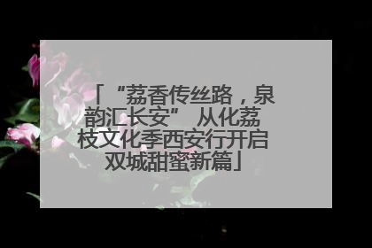 “荔香传丝路，泉韵汇长安” 从化荔枝文化季西安行开启双城甜蜜新篇