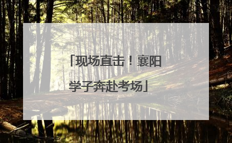 现场直击！襄阳学子奔赴考场
