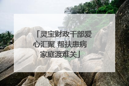 灵宝财政干部爱心汇聚 帮扶患病家庭渡难关