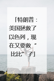 特朗普：美国拯救了以色列，现在又要救“比比”了