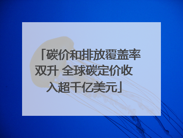 碳价和排放覆盖率双升 全球碳定价收入超千亿美元