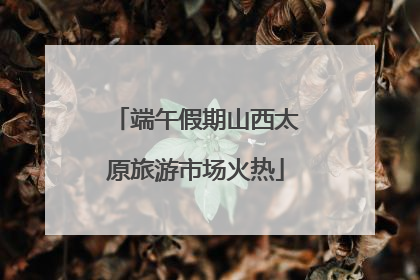 端午假期山西太原旅游市场火热