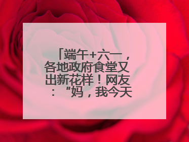 端午+六一，各地政府食堂又出新花样！网友：“妈，我今天不回家吃了”