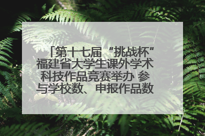 第十七届“挑战杯”福建省大学生课外学术科技作品竞赛举办 参与学校数、申报作品数创历史新高
