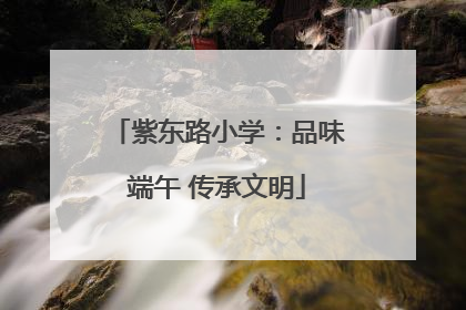 紫东路小学：品味端午 传承文明