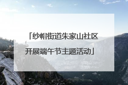 纱帽街道朱家山社区开展端午节主题活动