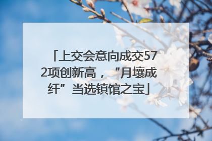 上交会意向成交572项创新高，“月壤成纤”当选镇馆之宝
