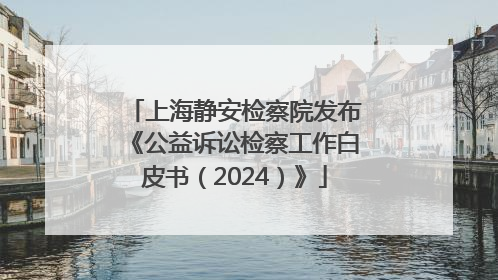上海静安检察院发布《公益诉讼检察工作白皮书（2024）》