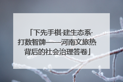 下先手棋·建生态系·打数智牌——河南文旅热背后的社会治理答卷