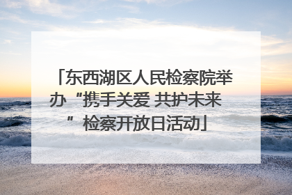 东西湖区人民检察院举办“携手关爱 共护未来”检察开放日活动