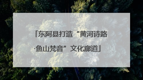 东阿县打造“黄河诗路·鱼山梵音”文化廊道