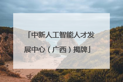 中新人工智能人才发展中心（广西）揭牌