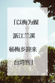 以梅为媒 浙江兰溪杨梅乡迎来台湾客
