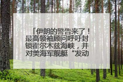 伊朗的警告来了！最高领袖顾问呼吁封锁霍尔木兹海峡，并对美海军舰艇“发动导弹袭击”