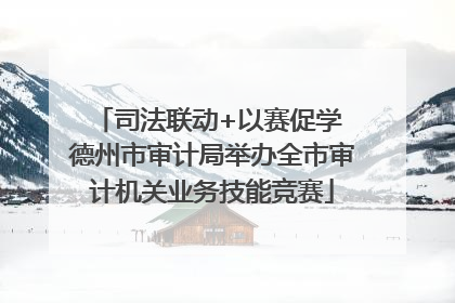 司法联动+以赛促学 德州市审计局举办全市审计机关业务技能竞赛