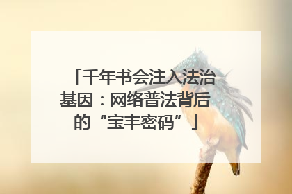 千年书会注入法治基因：网络普法背后的“宝丰密码”