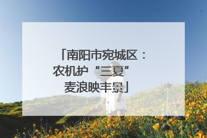 南阳市宛城区：农机护“三夏” 麦浪映丰景