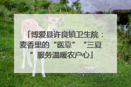 博爱县许良镇卫生院：麦香里的“医靠”“三夏”服务温暖农户心