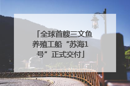 全球首艘三文鱼养殖工船“苏海1号”正式交付