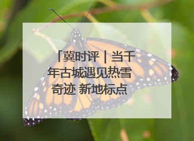 冀时评｜当千年古城遇见热雪奇迹 新地标点燃文旅新引擎