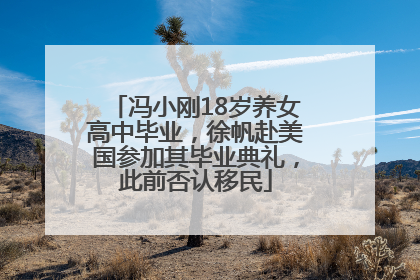 冯小刚18岁养女高中毕业，徐帆赴美国参加其毕业典礼，此前否认移民