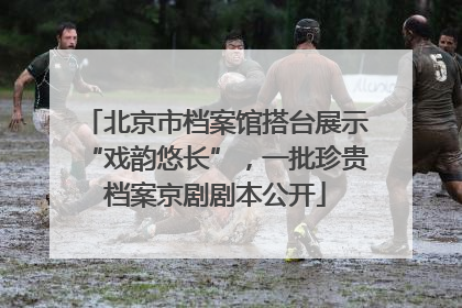 北京市档案馆搭台展示“戏韵悠长”，一批珍贵档案京剧剧本公开
