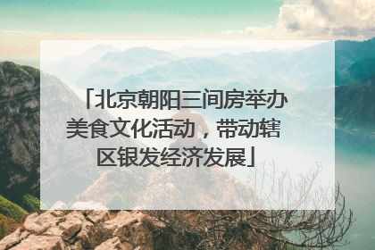 北京朝阳三间房举办美食文化活动，带动辖区银发经济发展