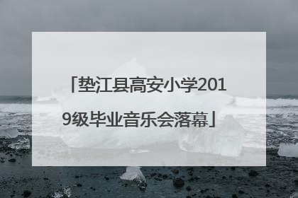 垫江县高安小学2019级毕业音乐会落幕