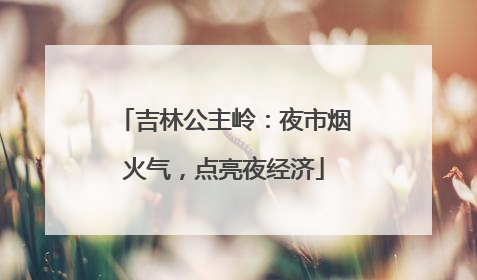吉林公主岭：夜市烟火气，点亮夜经济