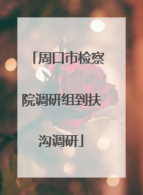 周口市检察院调研组到扶沟调研
