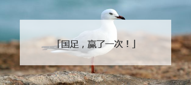 国足，赢了一次！