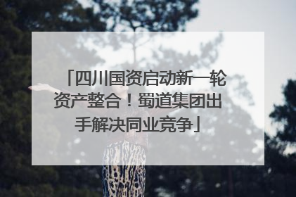 四川国资启动新一轮资产整合！蜀道集团出手解决同业竞争