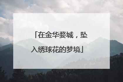 在金华婺城，坠入绣球花的梦境