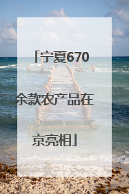 宁夏670余款农产品在京亮相