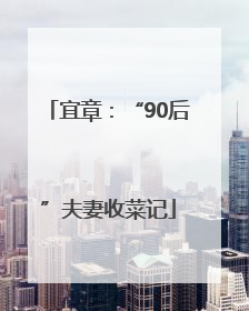 宜章：“90后”夫妻收菜记