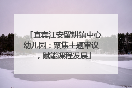 宜宾江安留耕镇中心幼儿园：聚焦主题审议，赋能课程发展