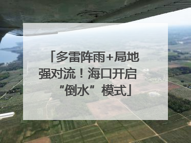多雷阵雨+局地强对流！海口开启“倒水”模式