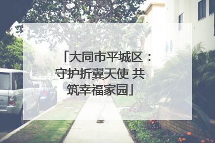 大同市平城区：守护折翼天使 共筑幸福家园