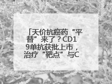 天价抗癌药“平替”来了？CD19单抗获批上市，治疗“靶点”与CAR-T相同
