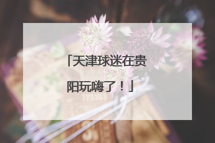 天津球迷在贵阳玩嗨了！