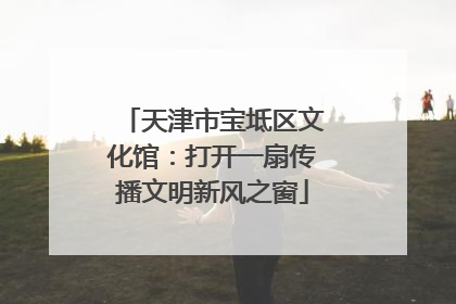 天津市宝坻区文化馆：打开一扇传播文明新风之窗