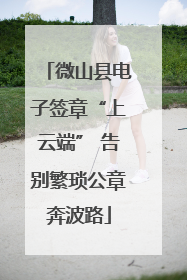微山县电子签章“上云端” 告别繁琐公章奔波路