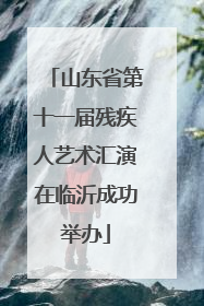 山东省第十一届残疾人艺术汇演在临沂成功举办