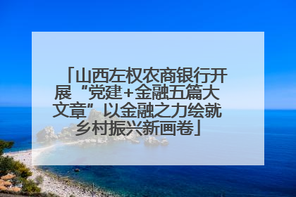 山西左权农商银行开展“党建+金融五篇大文章”以金融之力绘就乡村振兴新画卷